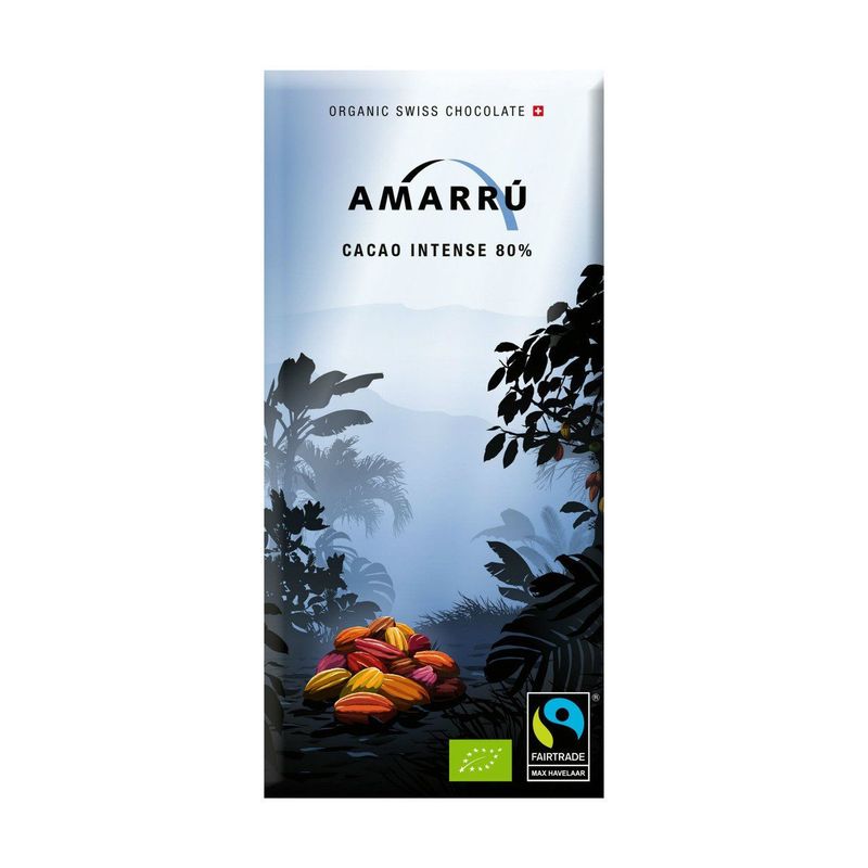 Schokolade Cacao Intense 80%, EU Bio / FLO-Fairtrade