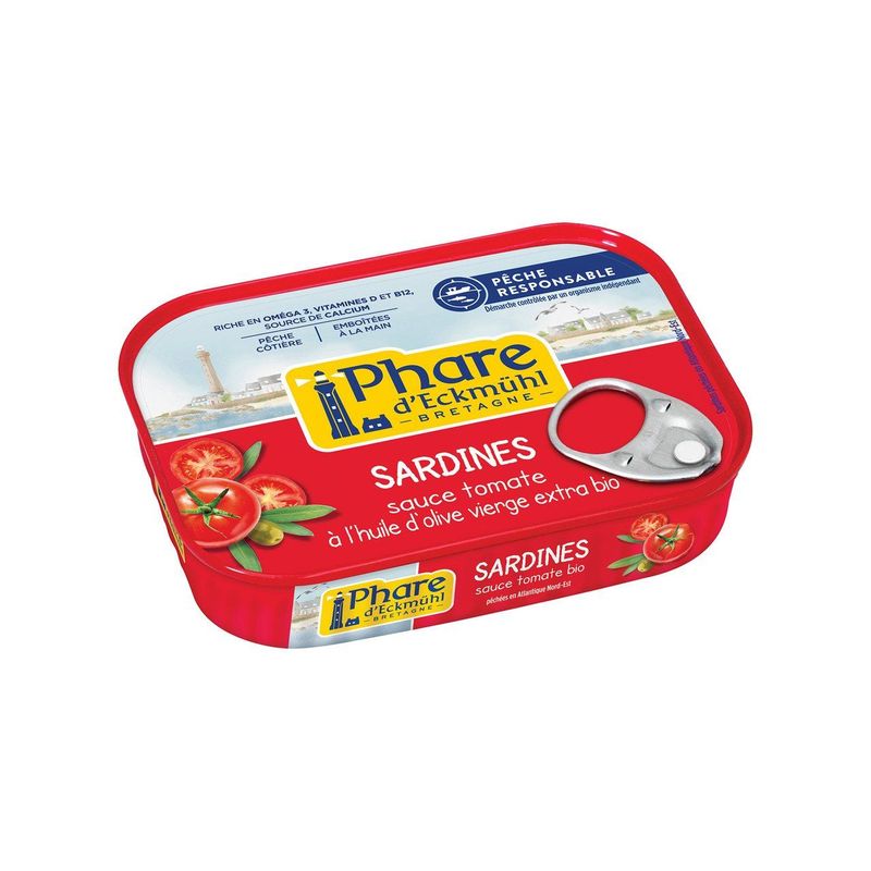 Sardinen in Bio-Tomatensauce und Olivenöl, ohne Zertifizierung