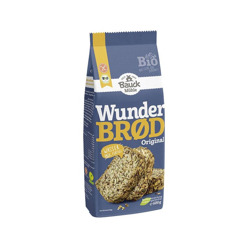 Brotbackmischung Wunderbrot, glutenfrei, EU Bio