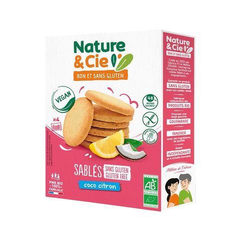Sablés Kokos-Zitrone glutenfrei, EU Bio