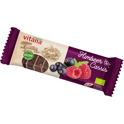 Fruchtschnitte Himbeer-Cassis mit Beeren, EU Bio