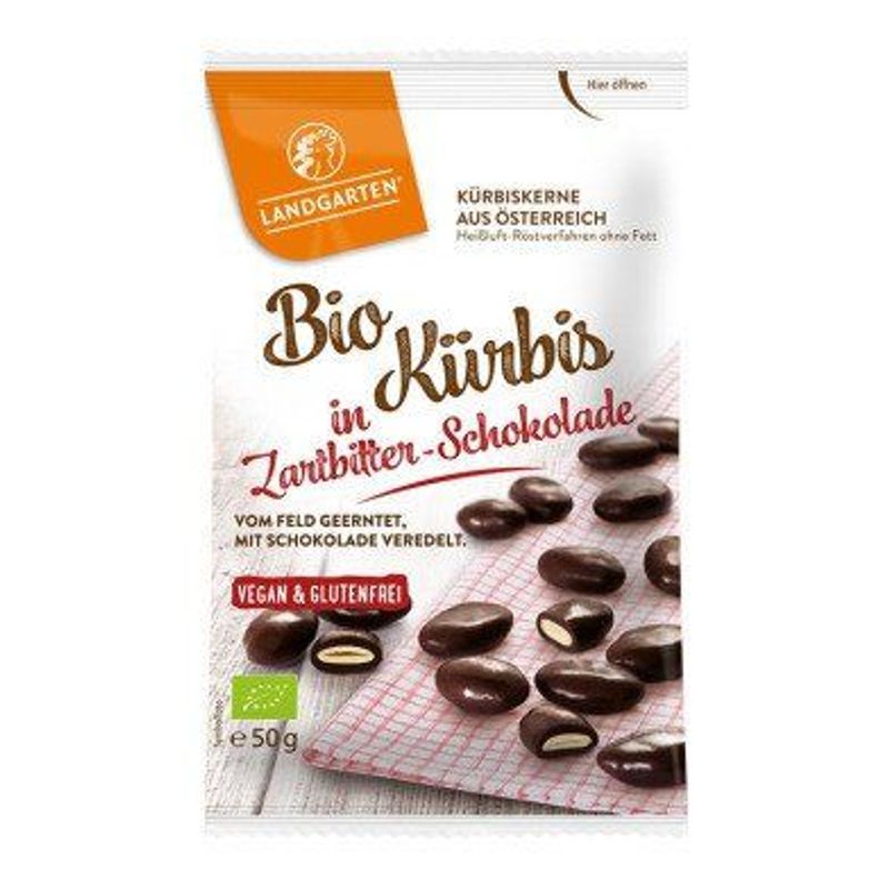 Kürbiskerne in Zartbitter-Schokolade, EU Bio