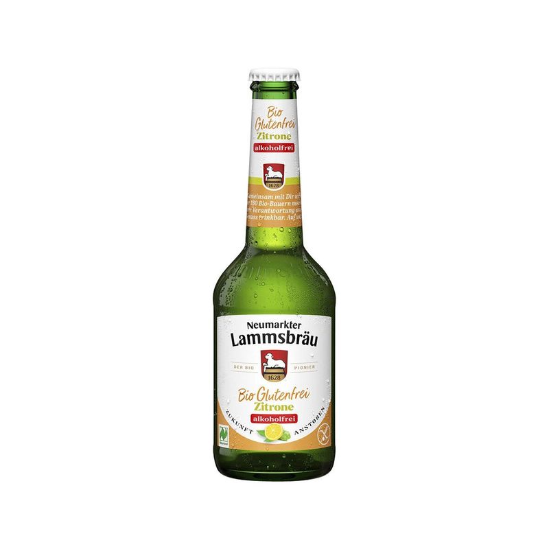 Lammsbräu gluten- und alkoholfreies Zitrone Panaché, EU Bio