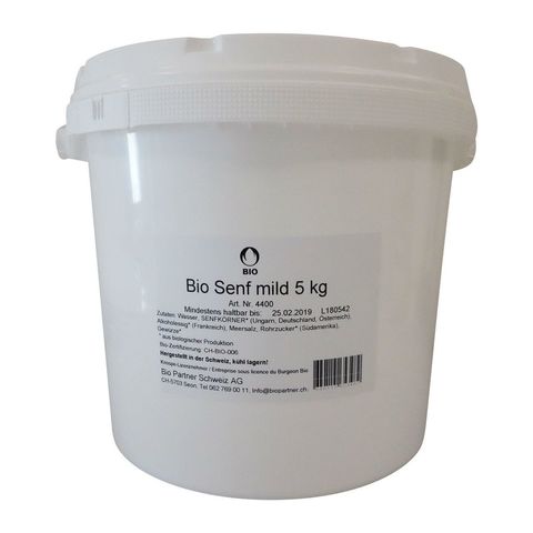 Senf mild, Bio Knospe