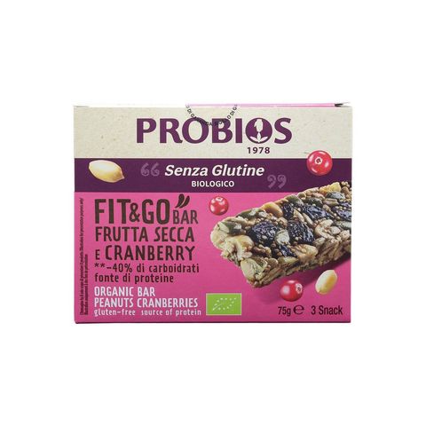 Riegel Erdnuss und Cranberry, EU Bio