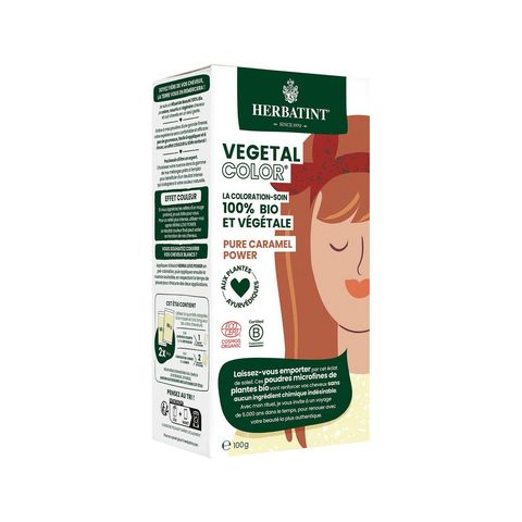 Vegetal Color - Pure Caramel Power, Haarfärbemittel, Ecocert COSMOS ORGANIC