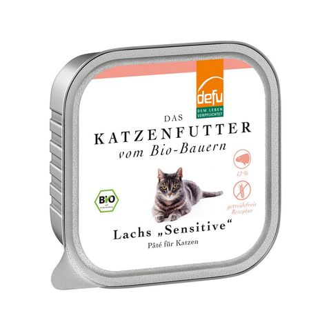 Katzenfutter Paté Lachs, EU Bio