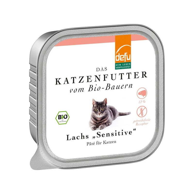 Katzenfutter Paté Lachs, EU Bio