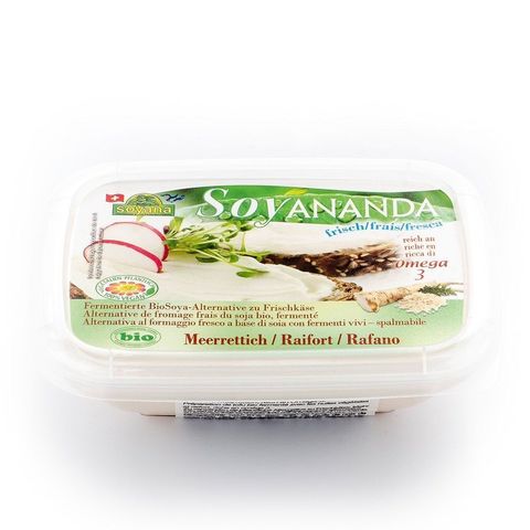 Soyananda Meerrettich Alternative zu Frischkäse, Schweizer Bio-Verordnung