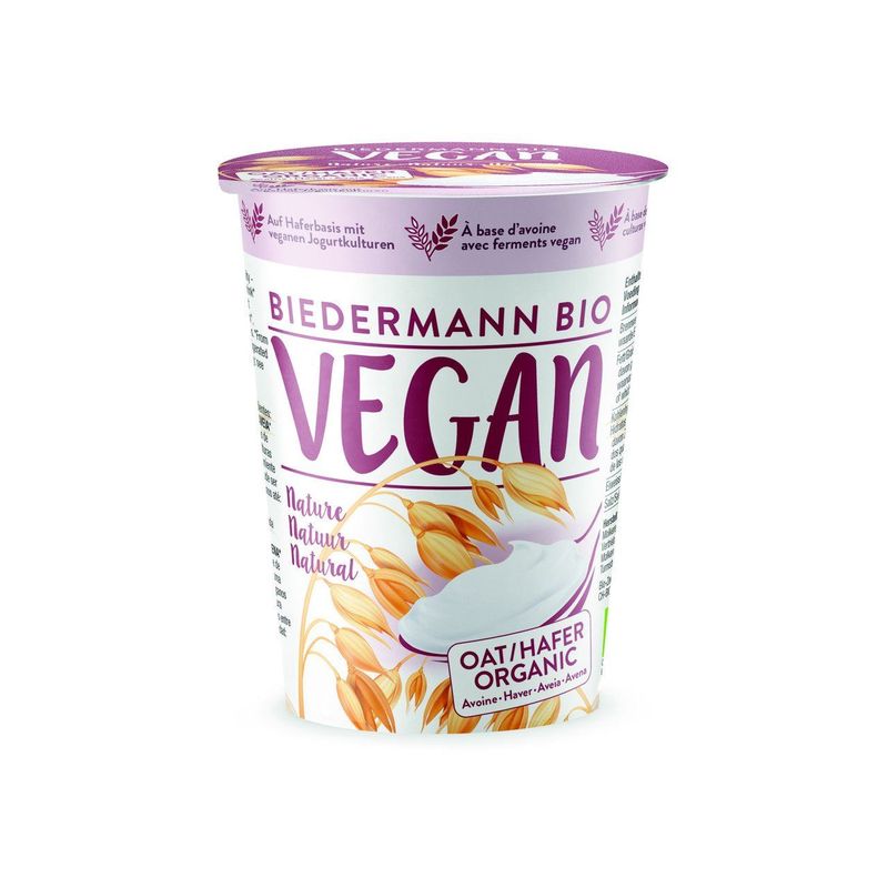 Vegan Hafer Nature Alternative zu Jogurt, Schweizer Bio-Verordnung