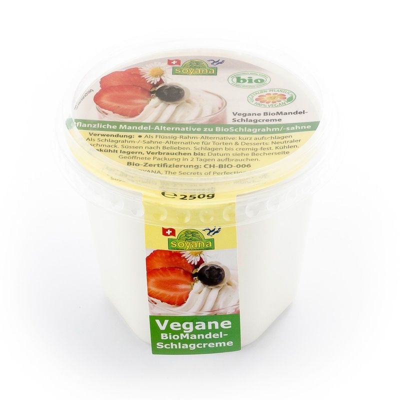 Mandel-Schlagcreme, Schweizer Bio-Verordnung