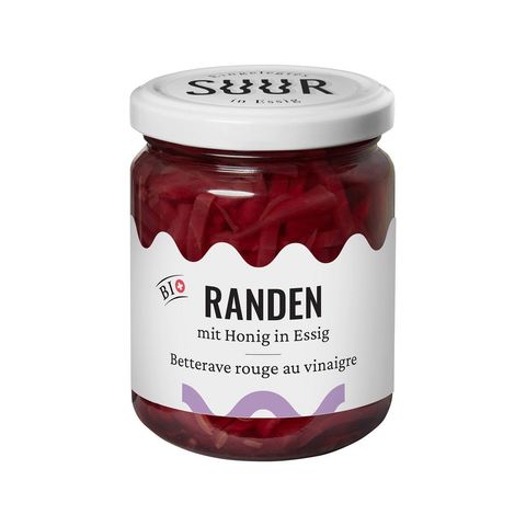 Randen mit Honig in Rotweinessig, Schweizer Bio-Verordnung