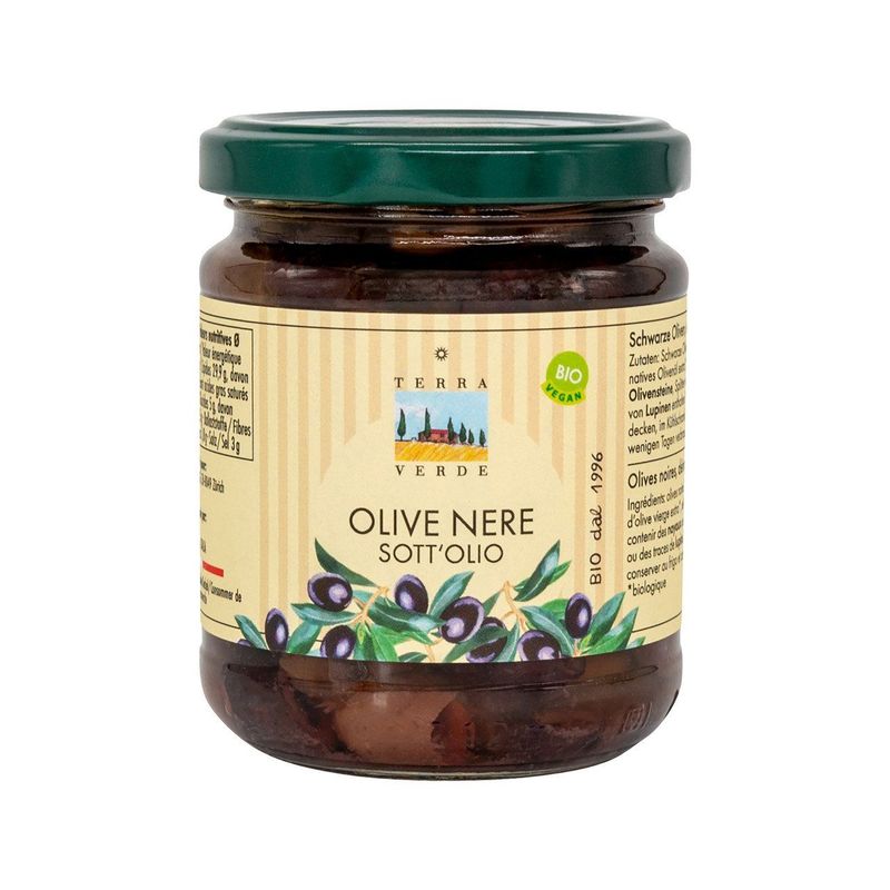 Olive Nere sott'Olio, EU Bio