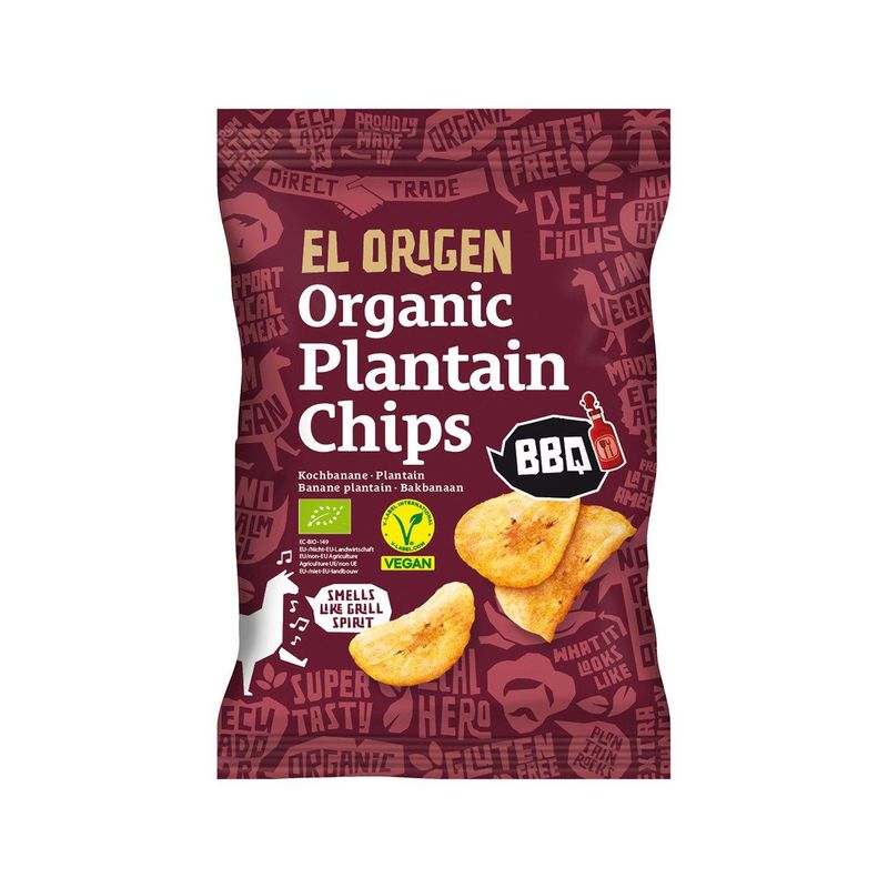 Kochbananen Chips BBQ, EU Bio