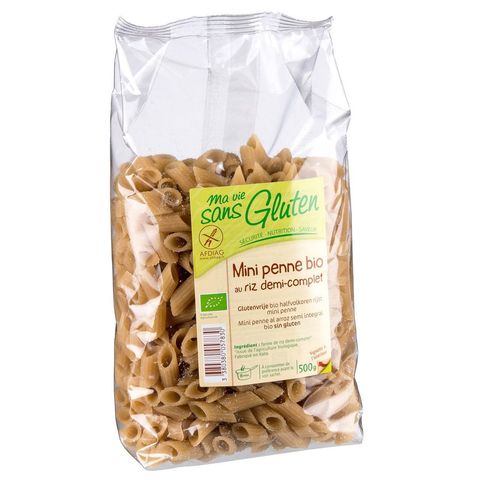 Mini Penne Reis Halbvollkorn, EU Bio