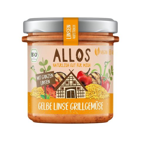 Linsen-Aufstrich Gelbe Linse Grillgemüse, EU Bio
