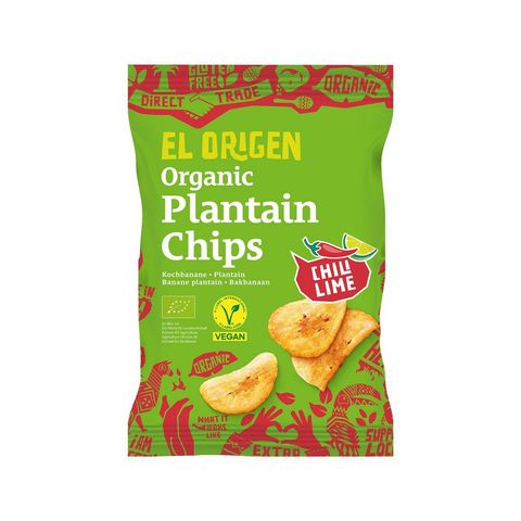Kochbananen Chips Chili Lime, EU Bio