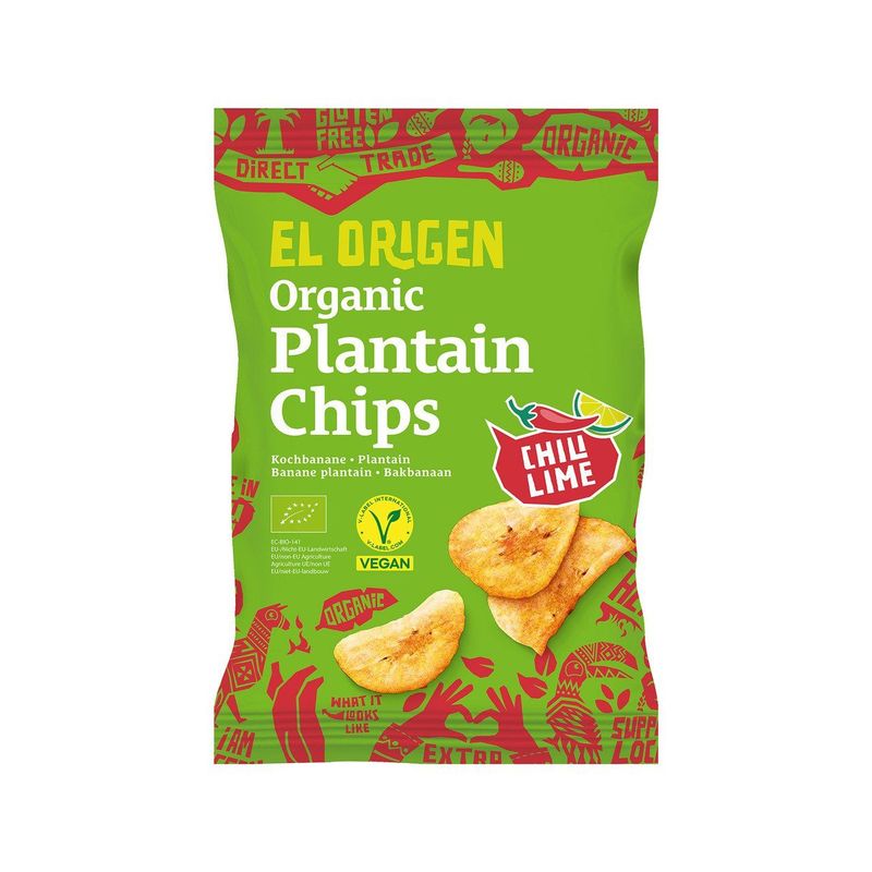 Kochbananen Chips Chili Lime, EU Bio
