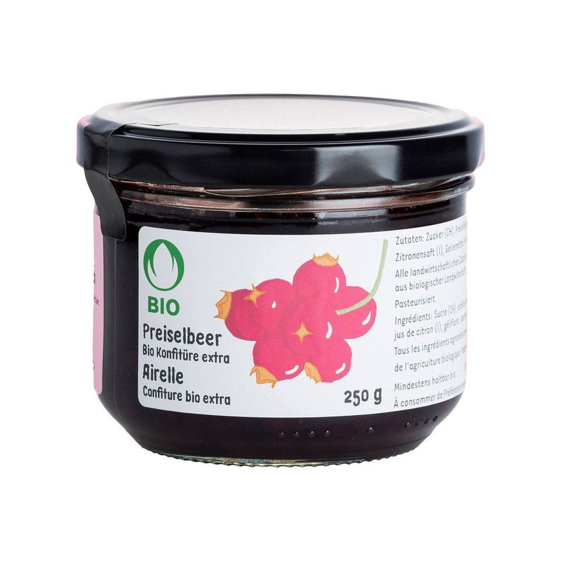 Preiselbeere Konfitüre extra, Bio Knospe