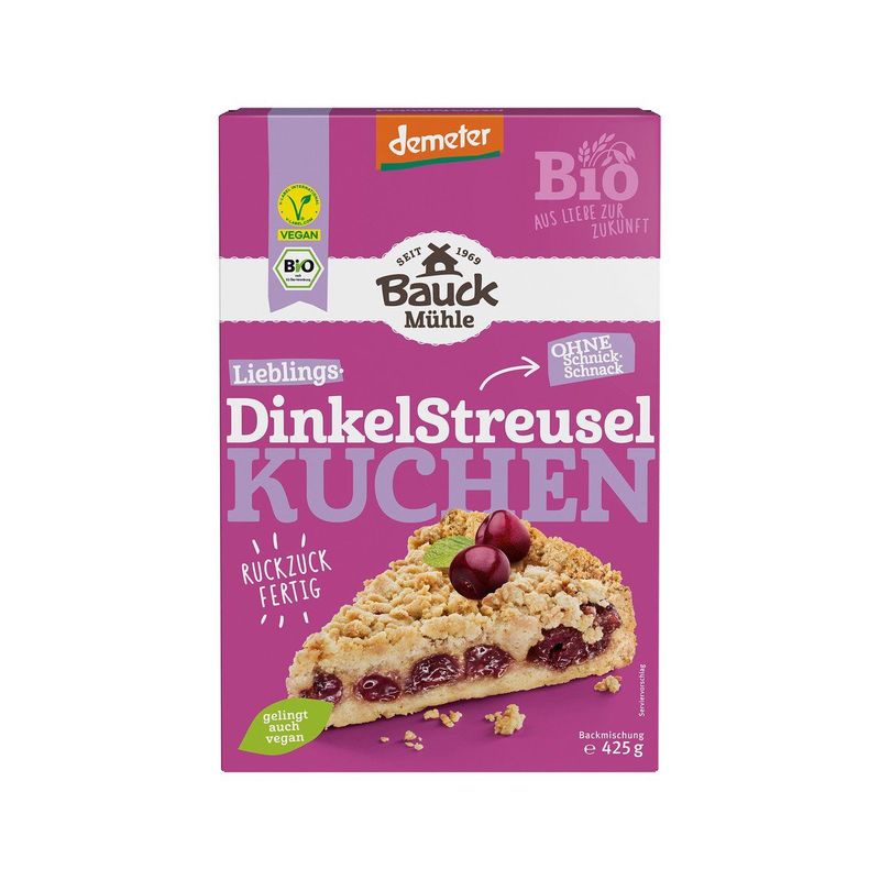Dinkel Streuselkuchen, Demeter