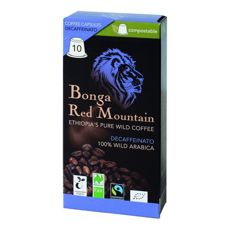 Bonga Kaffeekapseln Decaffeinato, EU Bio / FLO-Fairtrade
