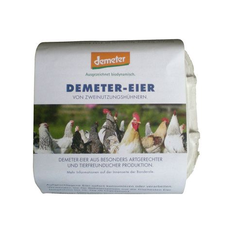 Eier Demeter 2-Nutzungshuhn, Demeter