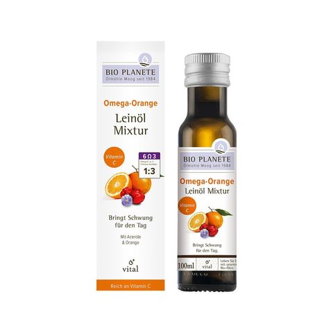Omega Orange Leinöl-Mixtur, EU Bio
