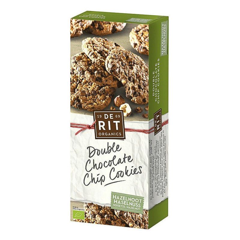 Double Chocolate Chip Cookies, Haselnuss, EU Bio