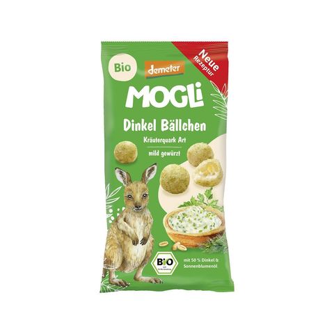 Dinkel Bällchen Kräuterquark Art, Demeter