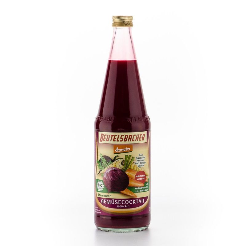 Gemüsesaft-Cocktail milchsauer mit Pastinake, Demeter