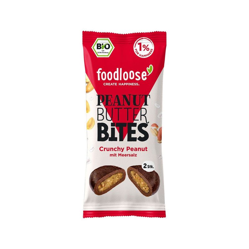 Peanut Butter Bites Crunchy Peanut, EU Bio