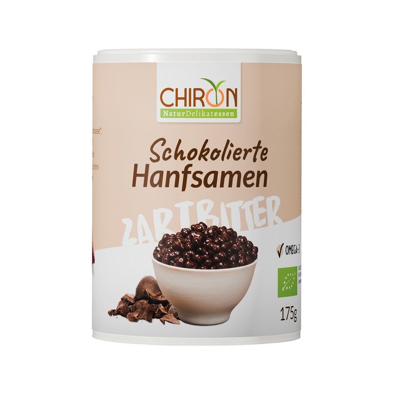Hanfsamen gebrannt in Zartbitter, EU Bio