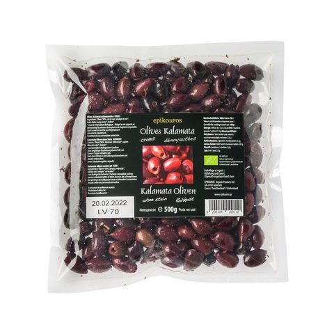 Kalamata-Oliven entsteint, EU Bio