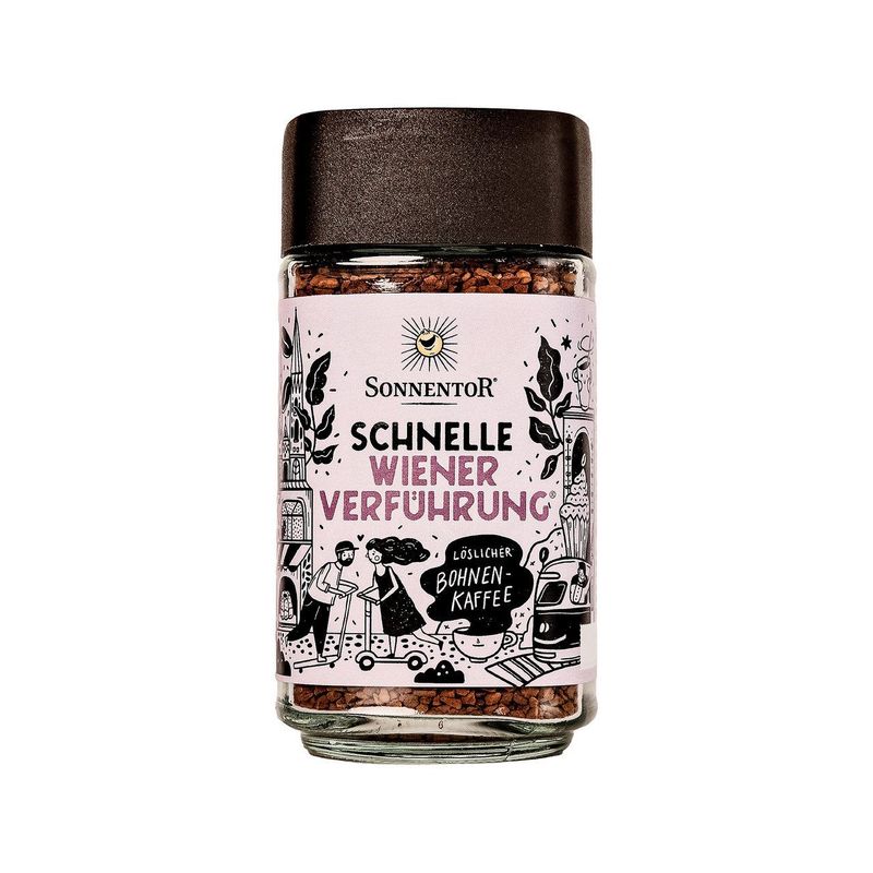 Schnelle Wiener Verführung löslicher Bohnenkaffee, EU Bio
