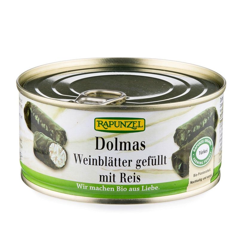 Dolmas Weinblätter gefüllt mit Reis, EU Bio
