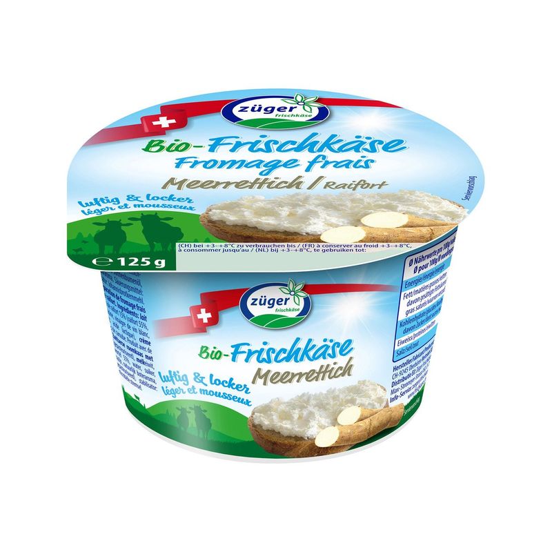 Frischkäse Meerrettich luftig, EU Bio