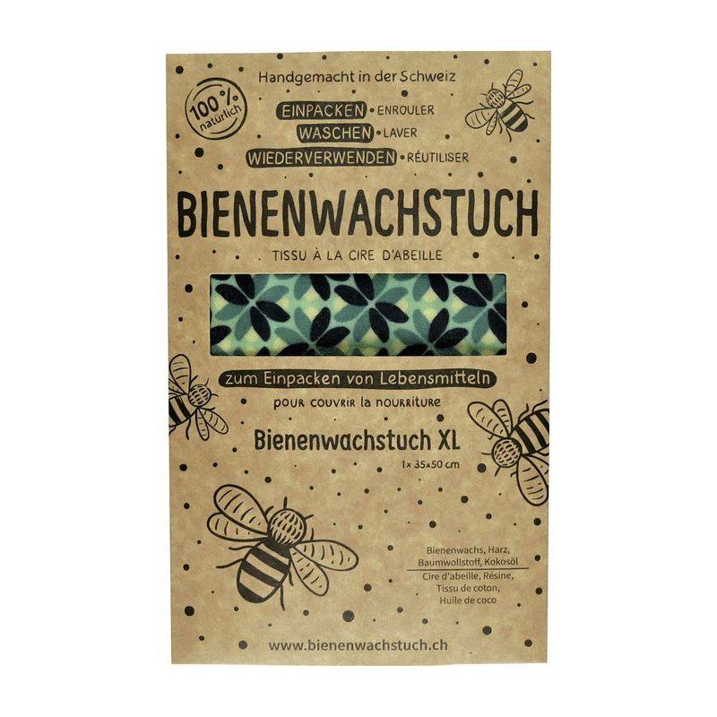 Bienenwachstuch XL, 35 x 50 cm, ohne Zertifizierung