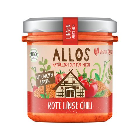 Linsen-Aufstrich Rote Linsen Chili, EU Bio