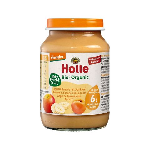 Apfel und Banane mit Aprikose Kindernahrung, Demeter