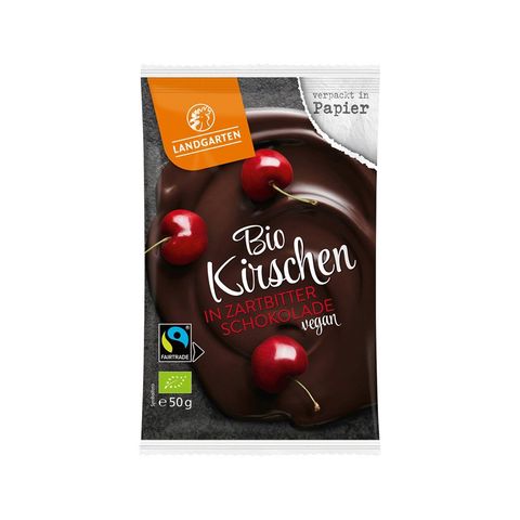 Kirschen in Zartbitterschokolade, EU Bio/FLO-Fairtrade