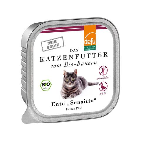 Katzenfutter Paté Ente, EU Bio