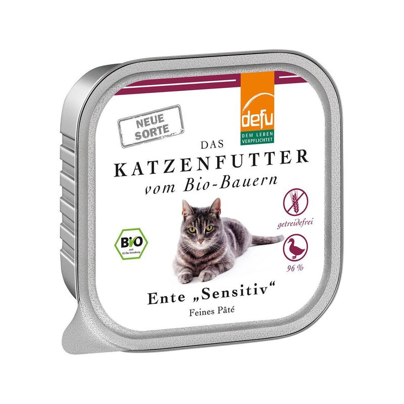 Katzenfutter Paté Ente, EU Bio