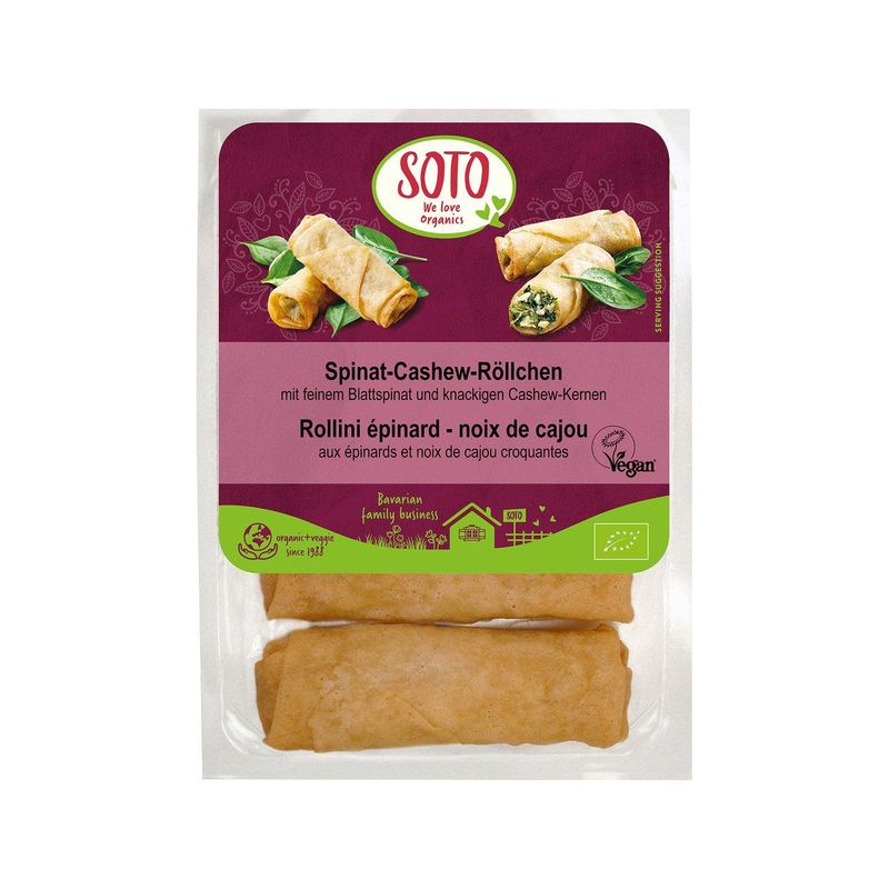 Spinat-Cashew Röllchen, EU Bio