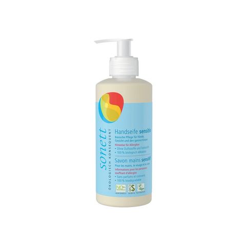 Handseife sensitiv, Pumpspender, Natural Cosmetic Standard - Organic