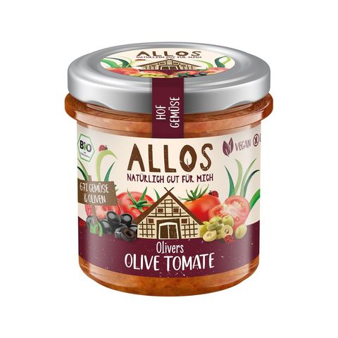 Brotaufstrich Hofgemüse 'Olive Tomate', EU Bio