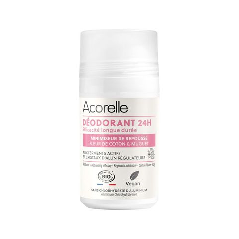 Roll-On Deo 24h Haarwuchsverzögernd, Cosmetique Bio - COSMOS ORGANIC