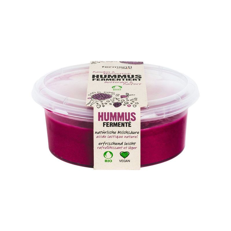 Hummus fermentiert Randen-Meerrettich, Schweizer Bio-Verordnung