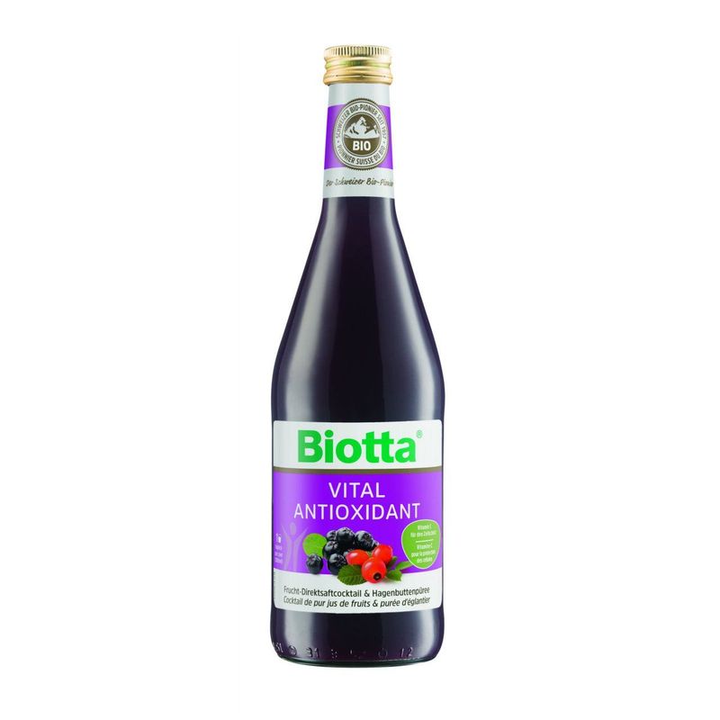 Vital Antioxidant Fruchtsaftcocktail, Schweizer Bio-Verordnung
