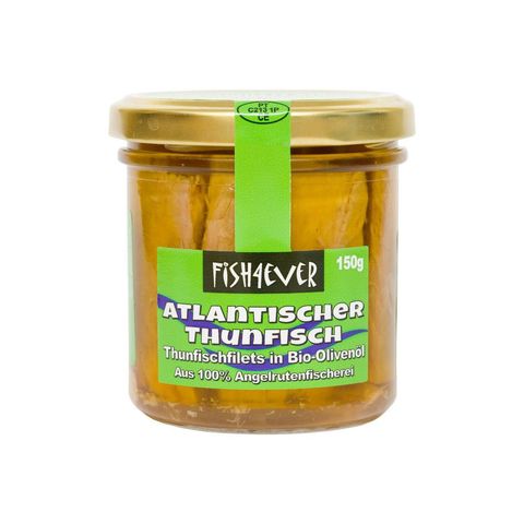 Atlantische Thunfischfilets in Olivenöl, Wildfang/-sammlung