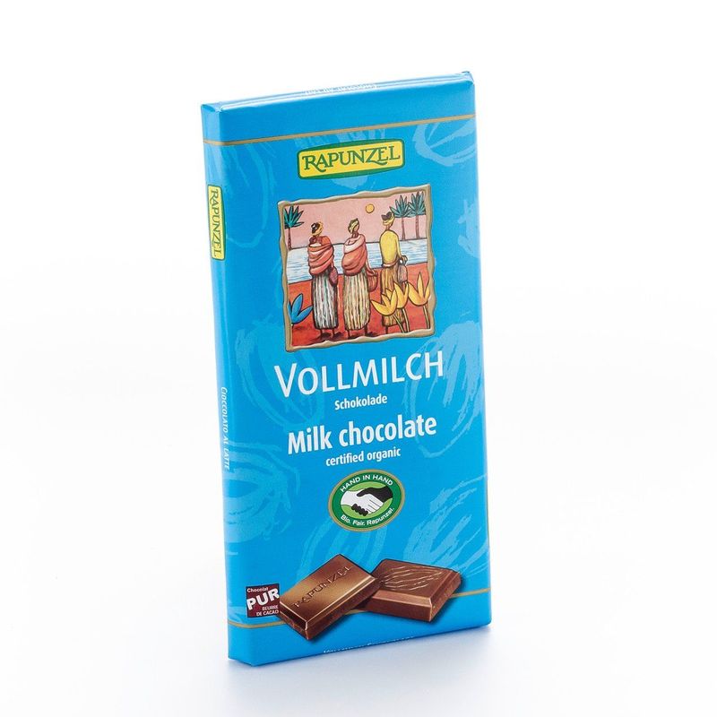 Schokolade Vollmilch, HiH, EU Bio / Fairer Handel (Claro; Hand in Hand; etc.)